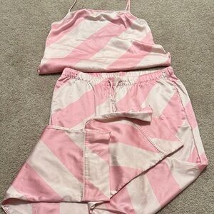 Candy Cane Striped Women's Sleepwear Set Victoria Secret
